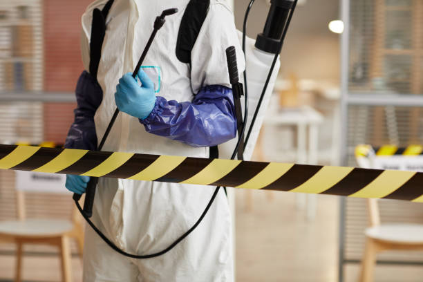 Professional Biohazard Cleanup technician working in Renault, IL